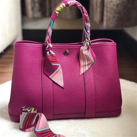 rose pourpre hermes garden party|pursebop Hermes 101.